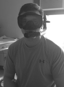 head gear - his teeth are really bad