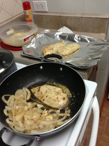 getting ready for the oven