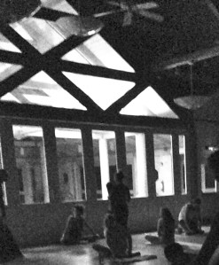 yogi's who don't mind the front rows! Notice how far away I am fron them?